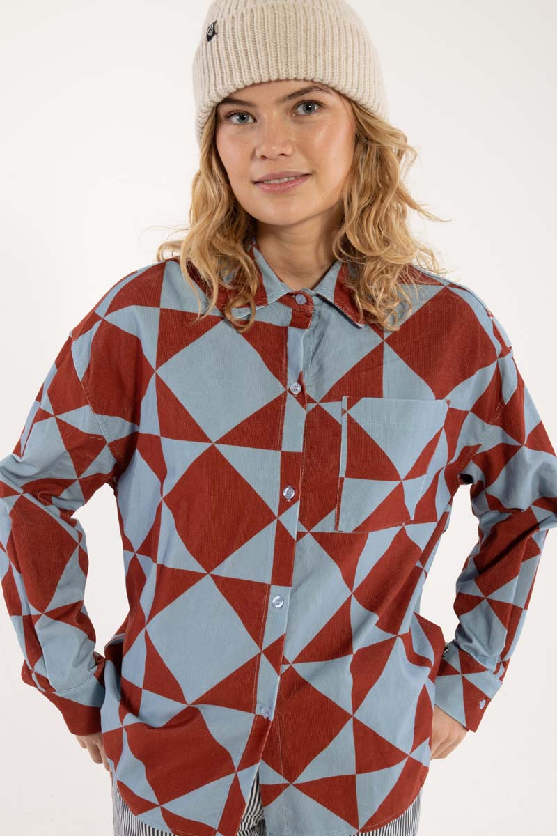 Danethyme Cord Shirt Lt Blue DIAMETRIC