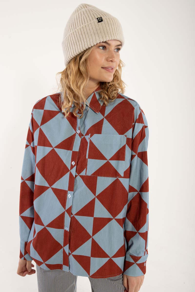 Danethyme Cord Shirt Lt Blue DIAMETRIC