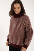 Rullekrave sweater til dame