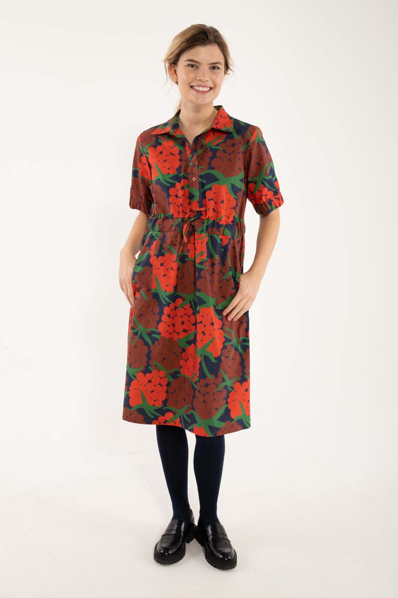 Danesusanne Poplin Dress Bright Red MAXIBERRY