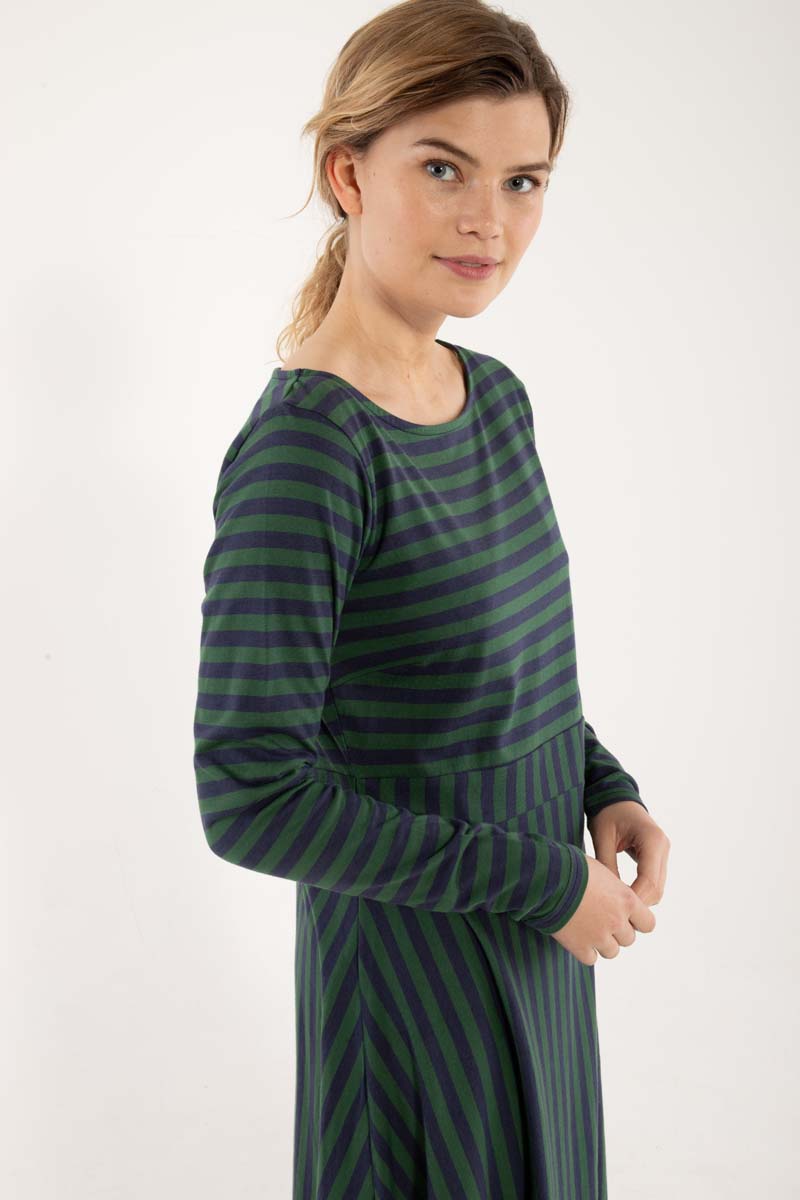 Daneviborg LS Modal Dress Dk Navy/Dk Pine