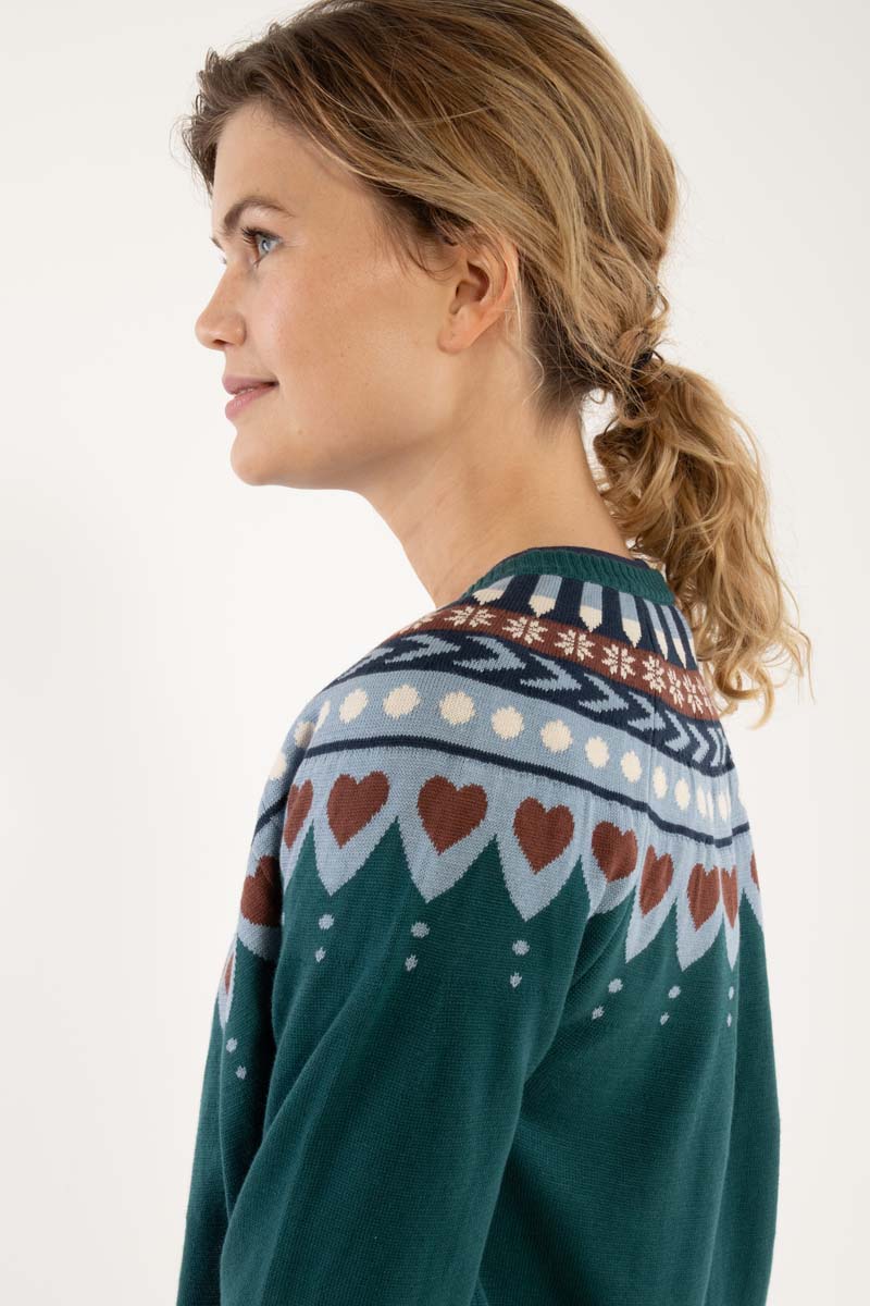 Danesweetheart Cotton Cardigan Dk Slate