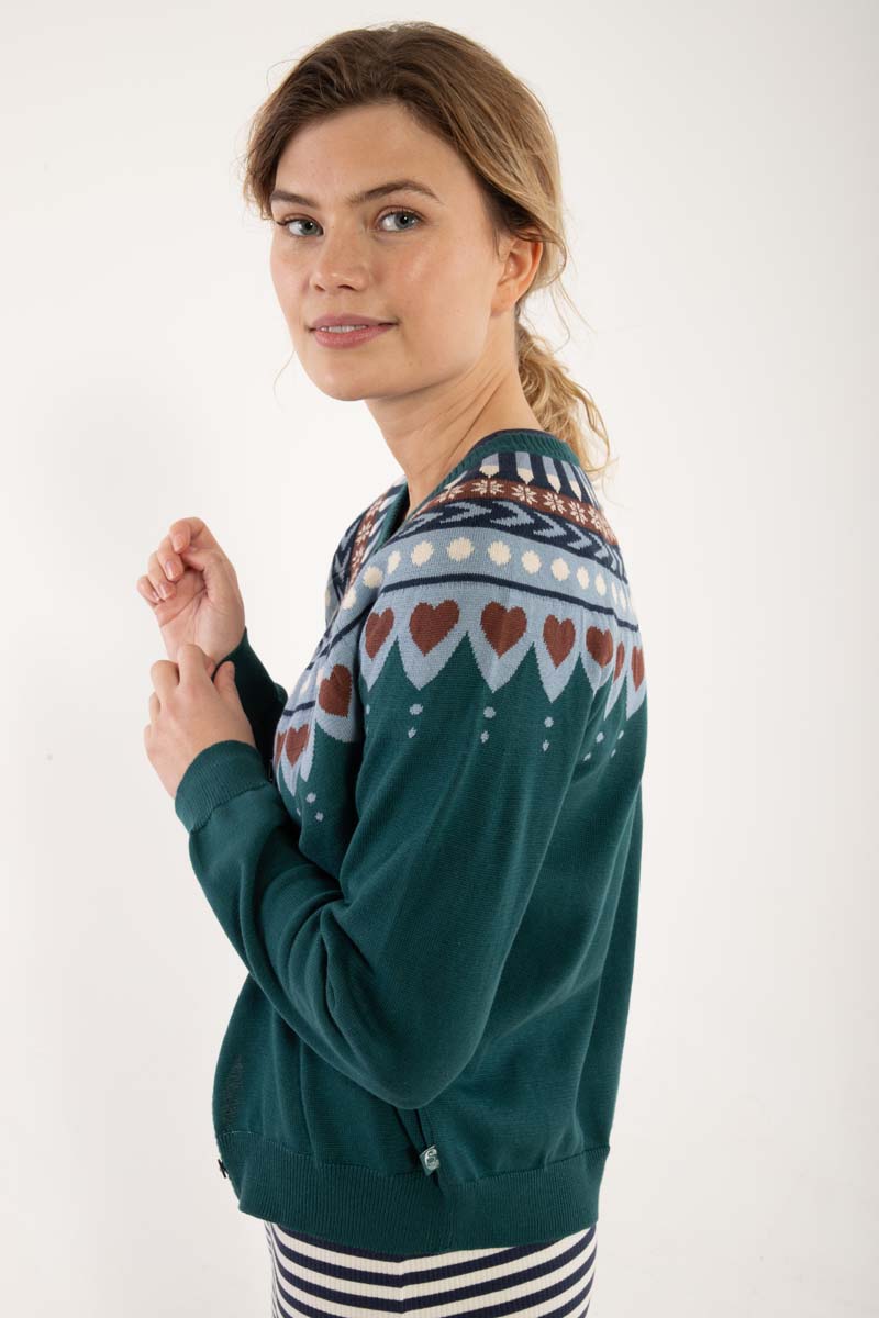 Danesweetheart Cotton Cardigan Dk Slate