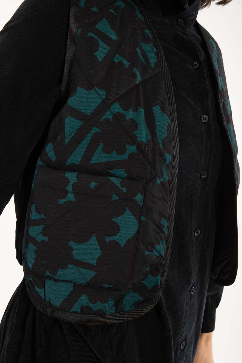 Daneblues Sateen Weste Dk Slate BRAMBLE
