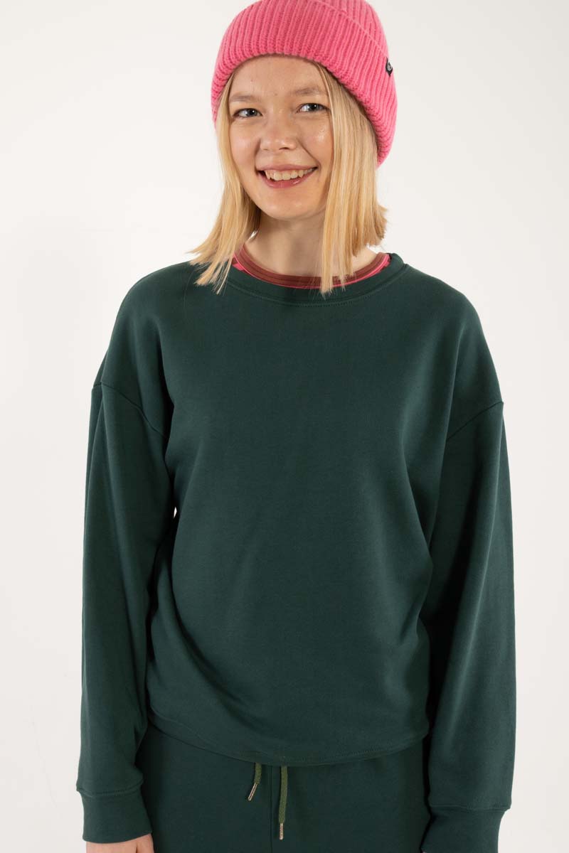 Danepoppy Moleton Sweat Dk Forest