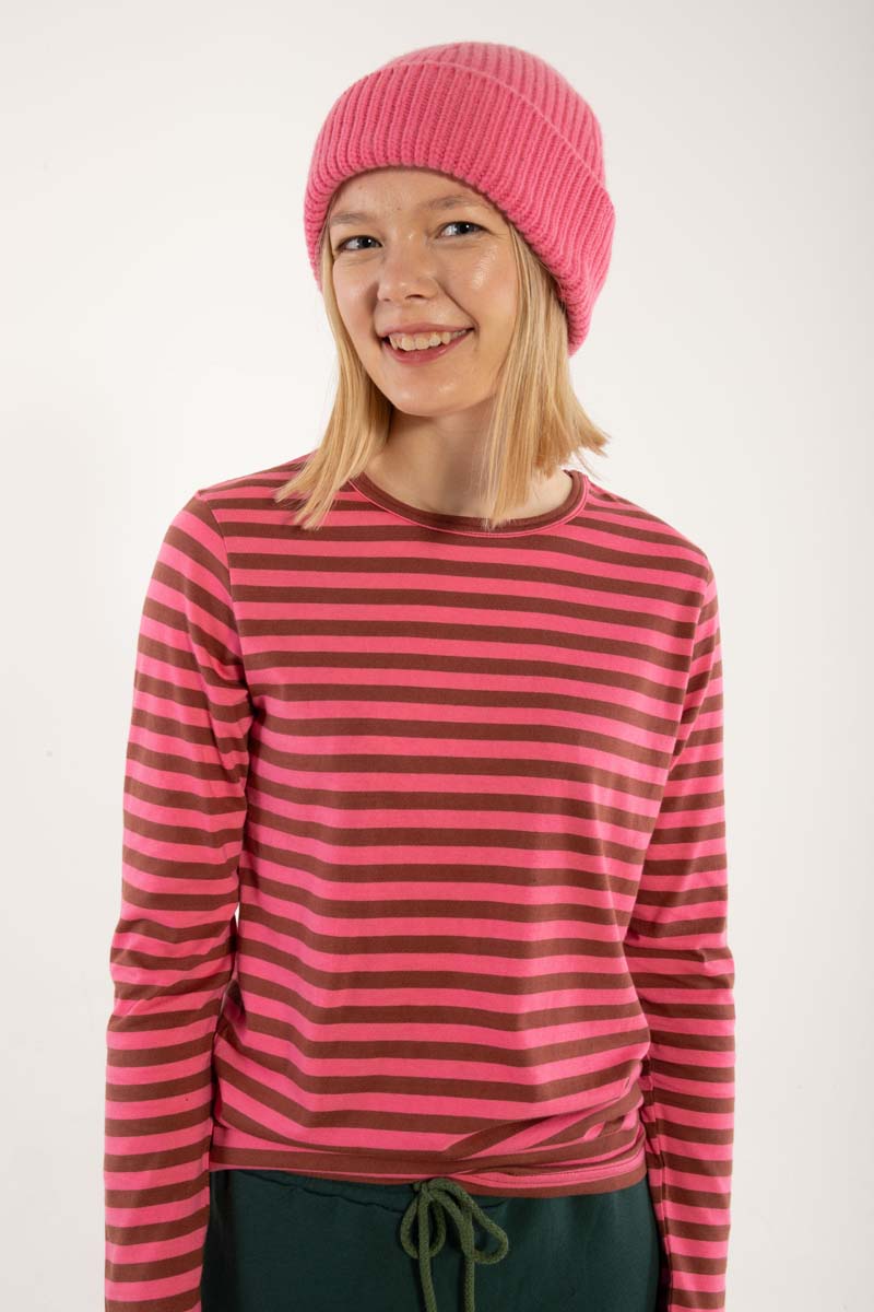 Danejubii Modal Tee Dk Brick/Spicy Pink