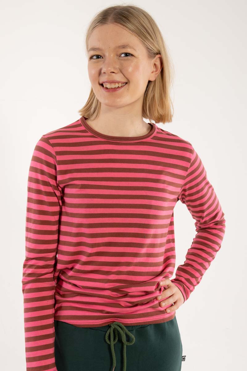 Bluse med stiber
