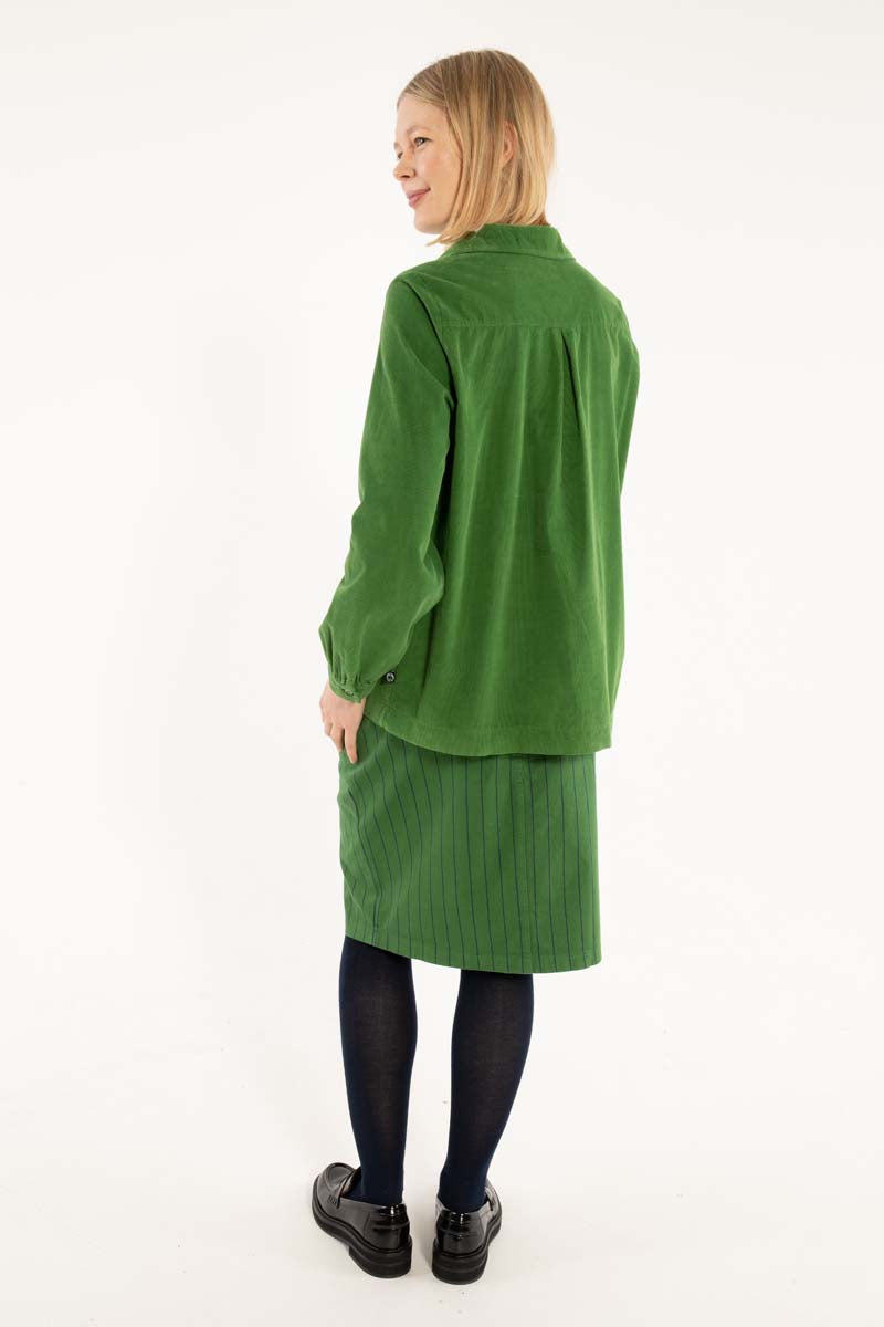 Danerosemary Cord Shirt Moss Green