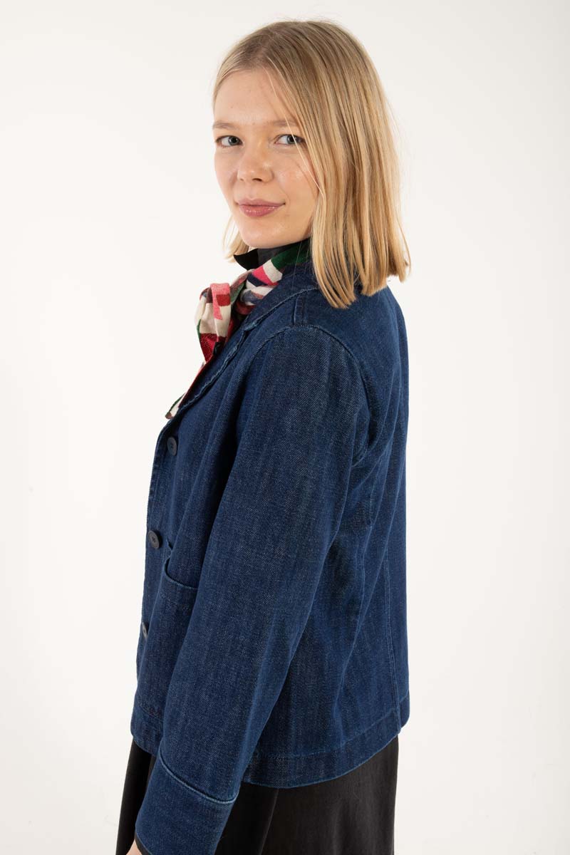 Lækker blazer i denim til kvinder