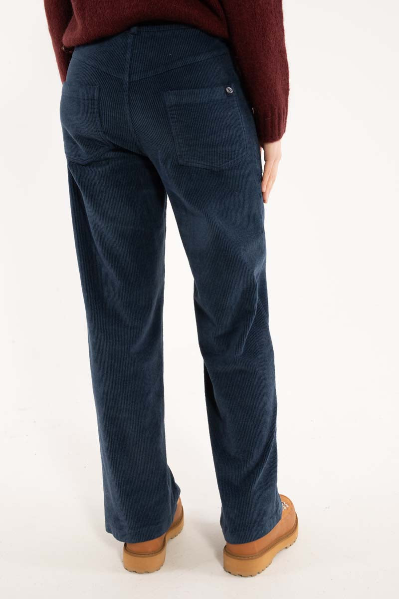 Daneworld Cord Stretch Pants Dk Navy