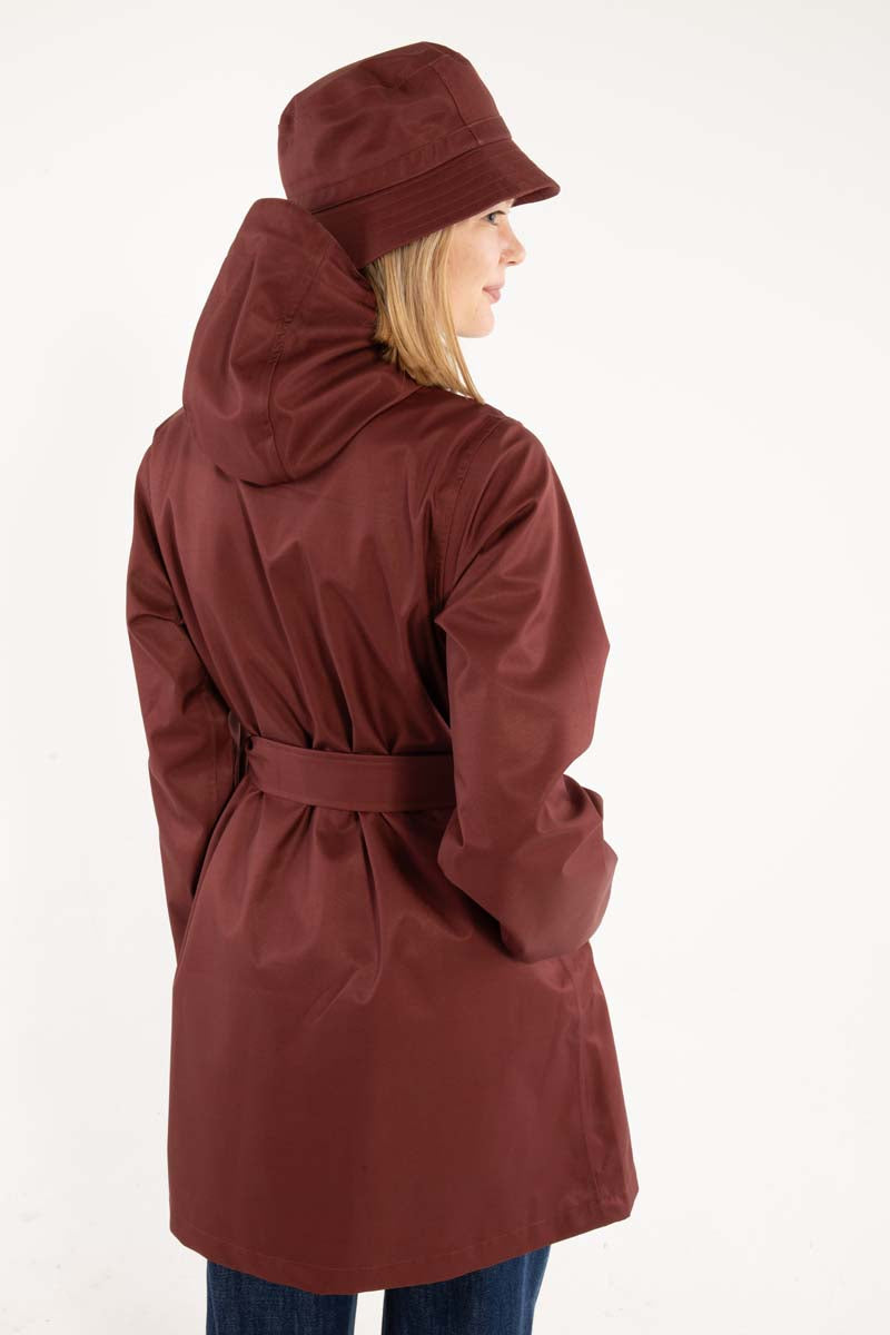 Danerainlover Raincoat Dark Brick