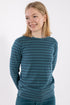 Stribet bluse til dame