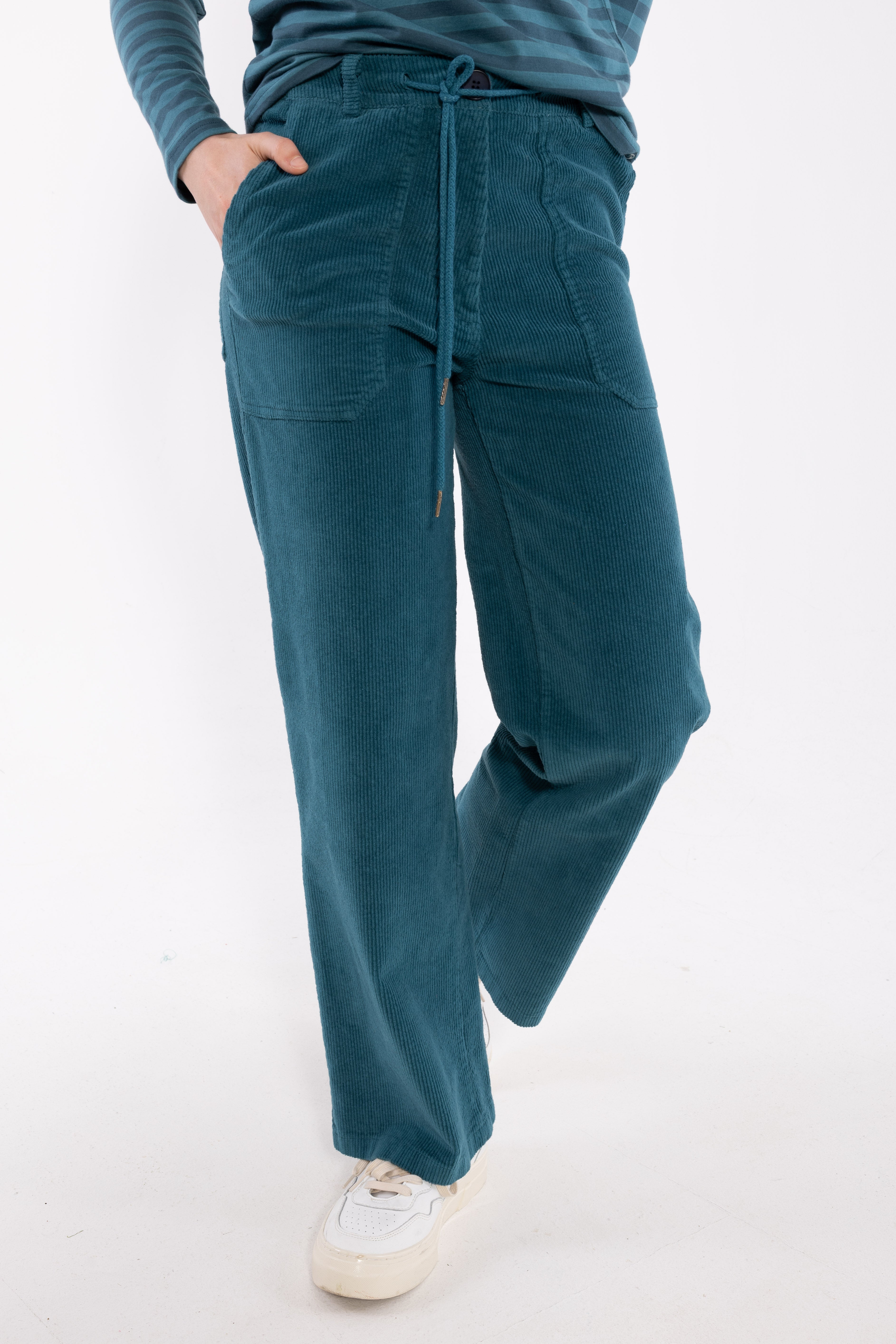 Daneworld Cord Stretch Pants Dk Slate