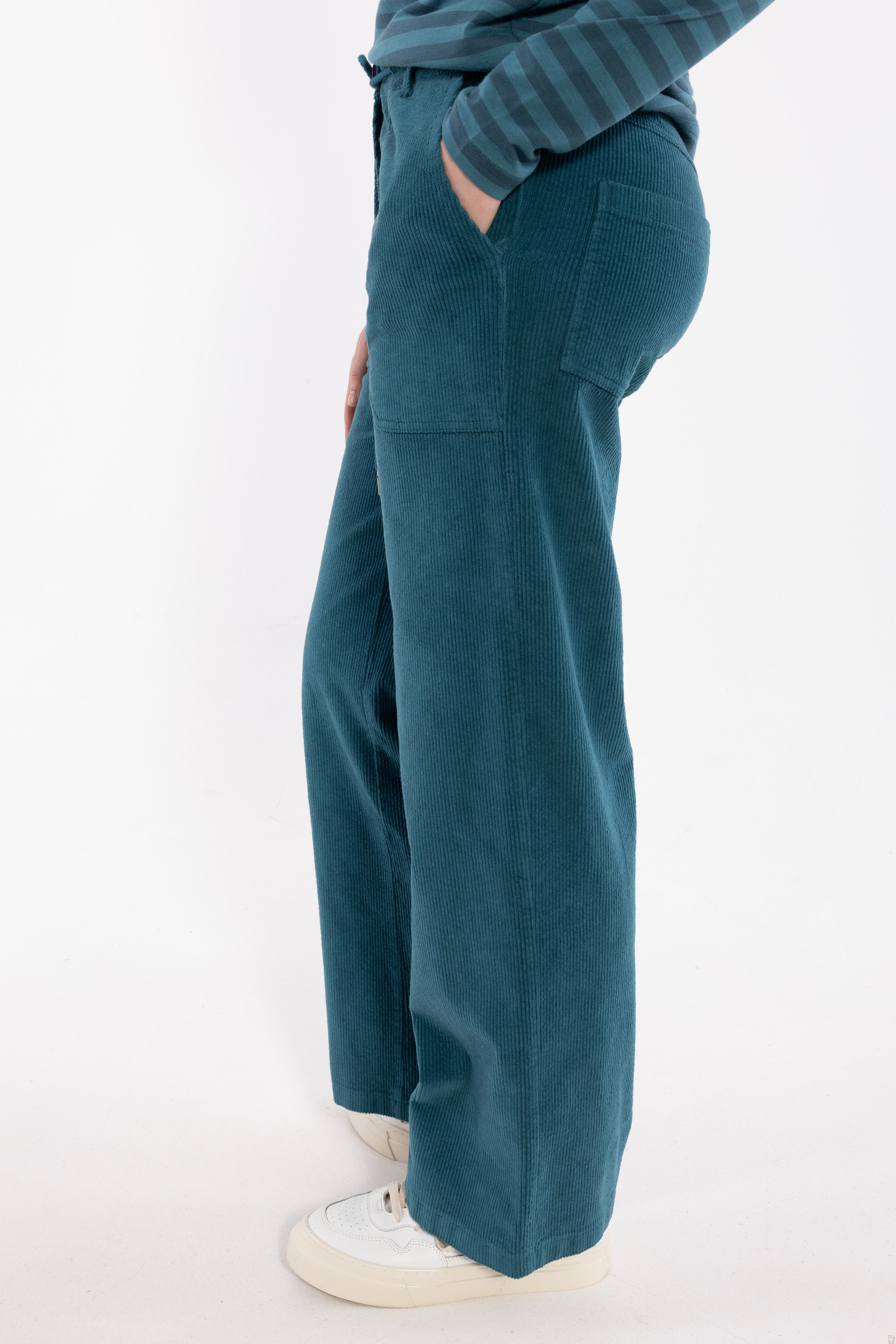 Daneworld Cord Stretch Pants Dk Slate