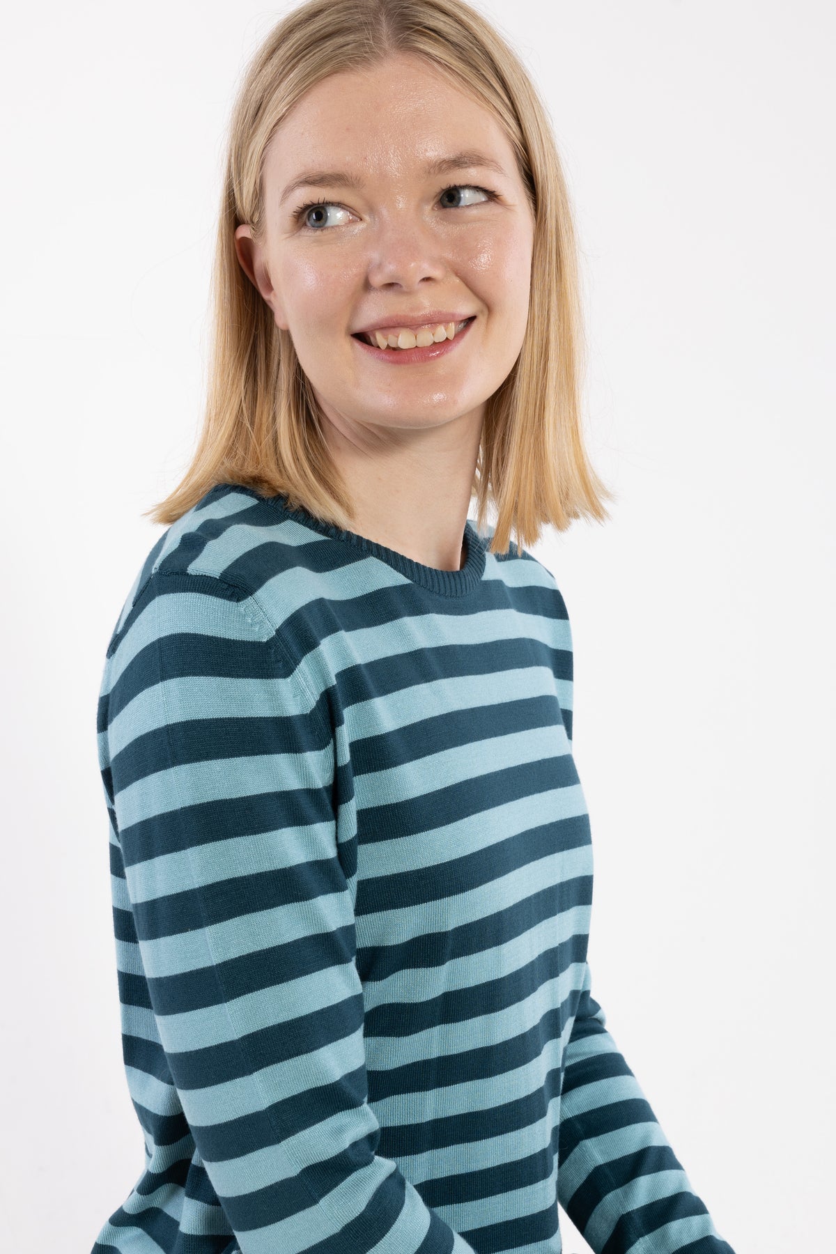 Danedinner Viscose Sweater Dk Slate/Grey Duck