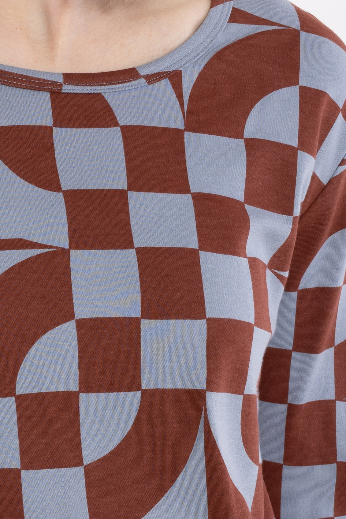 Danelotte Interlock Tee Lt Blue Grey CHECKITOUT