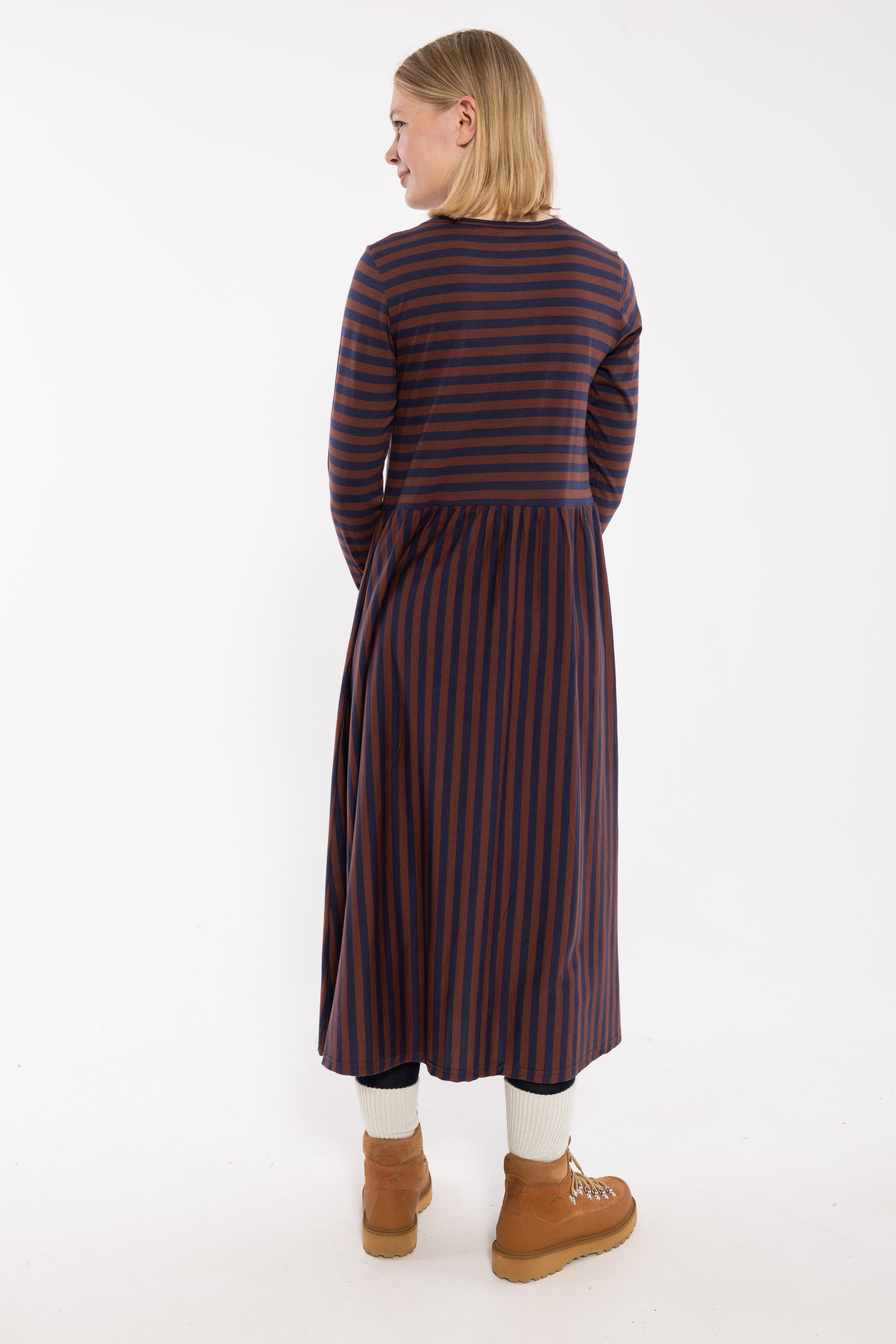 Danekroeyer LS Modal Dress Dk Navy/Dk Merlot