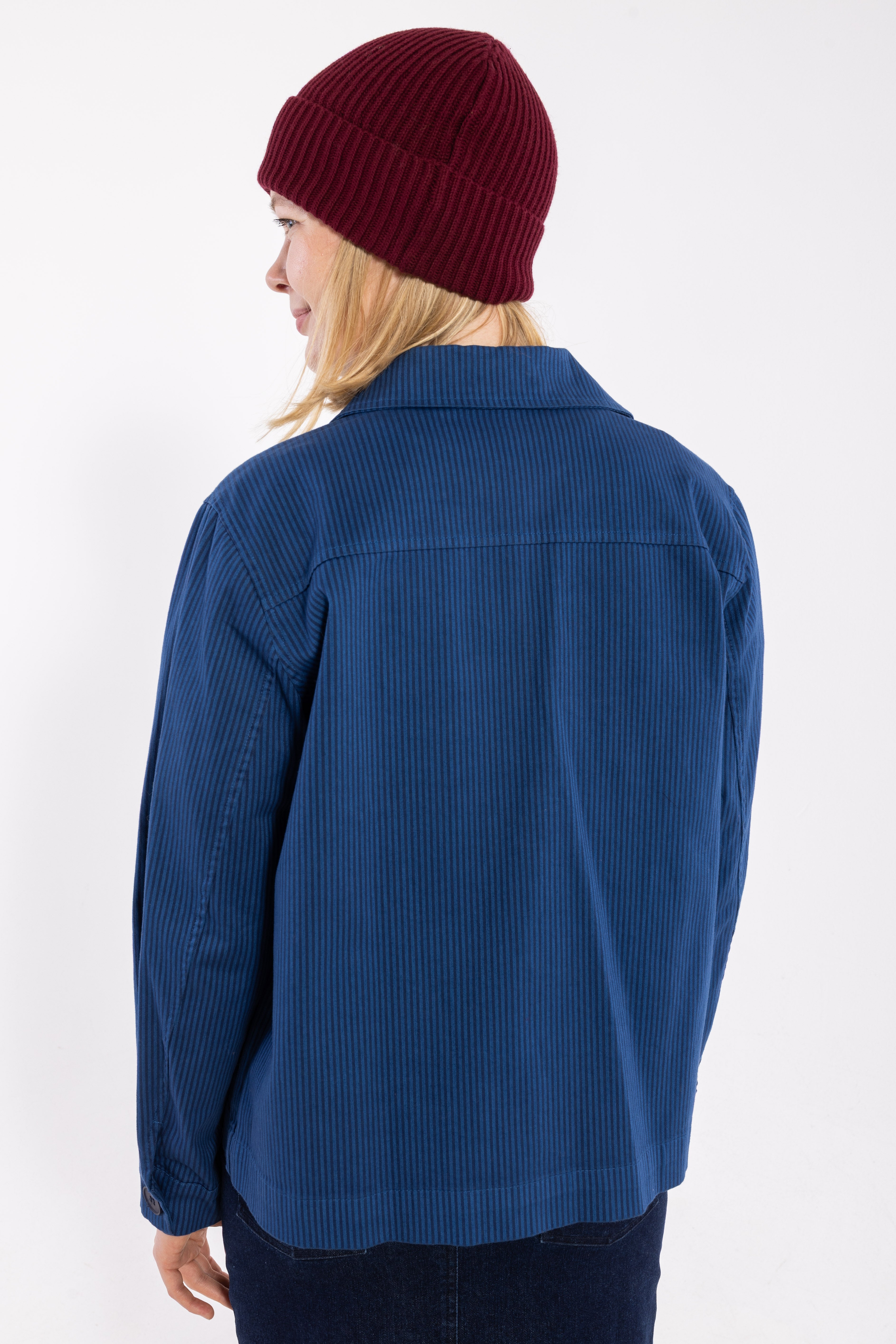 Daneprairie Stretch Canvas Jacket Warm Blue/Dk Navy