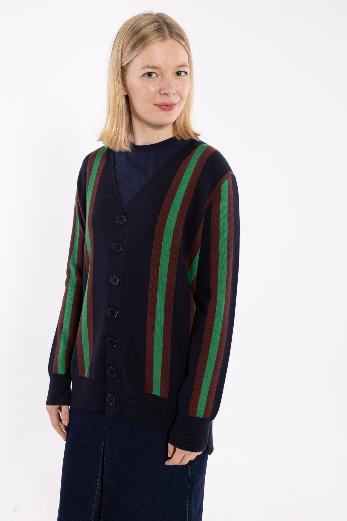 Cardigan i viscose til dame
