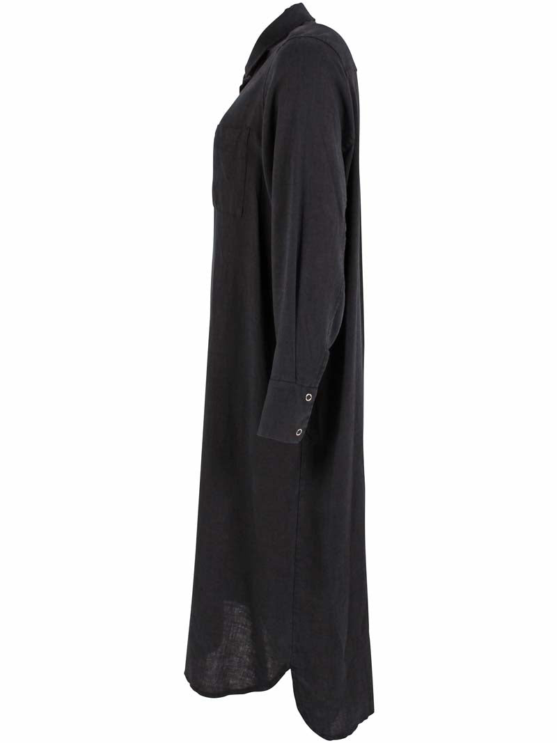 Danefolk Heavy Linnen Dress Black