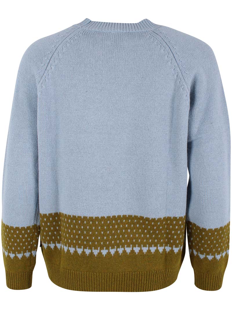 Daneglamping Wool Sweater Lt Blue Grey