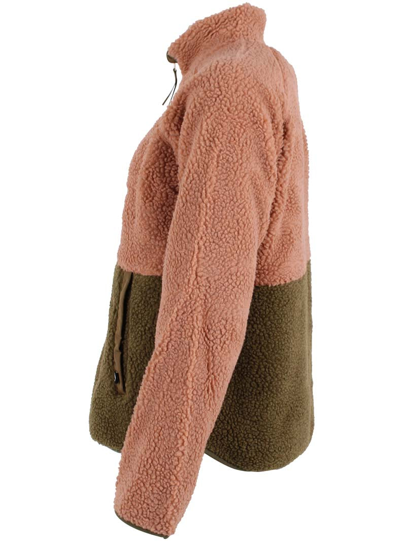 ESS - Danegreatness Fleecejacke Antique Rose/ Khaki