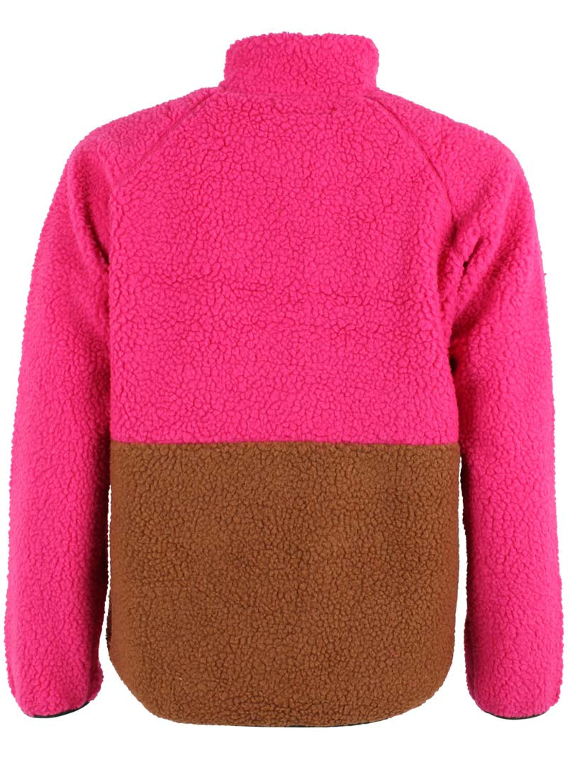 ESS - Danegreatness Fleecejacke Bright Pink/Tobacco