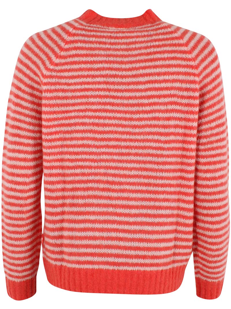 Daneherbal Alpaca Sweater Bright Red/Powder