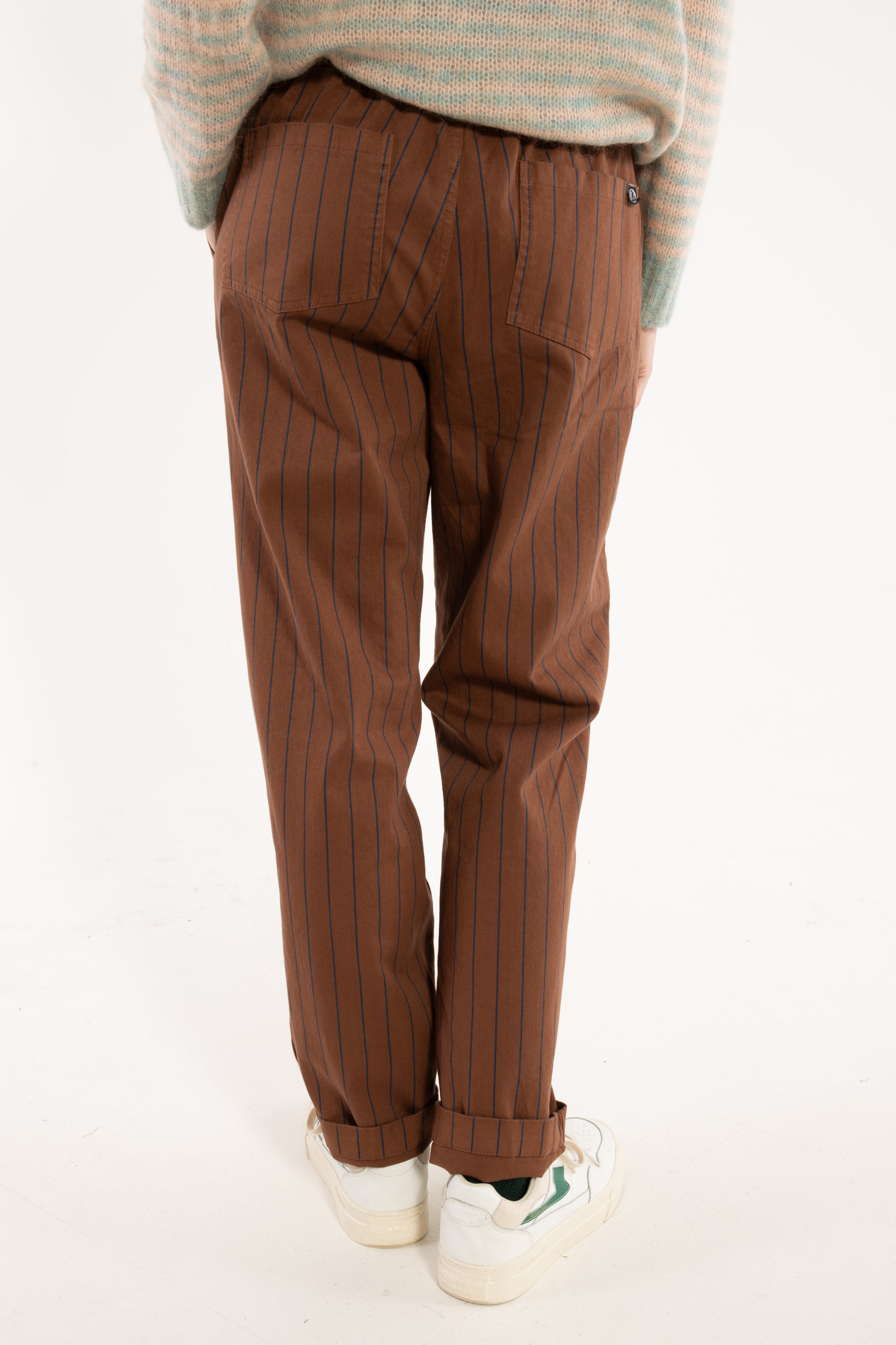 Daneholm Stretch Canvas Pants Brown/Dk Navy