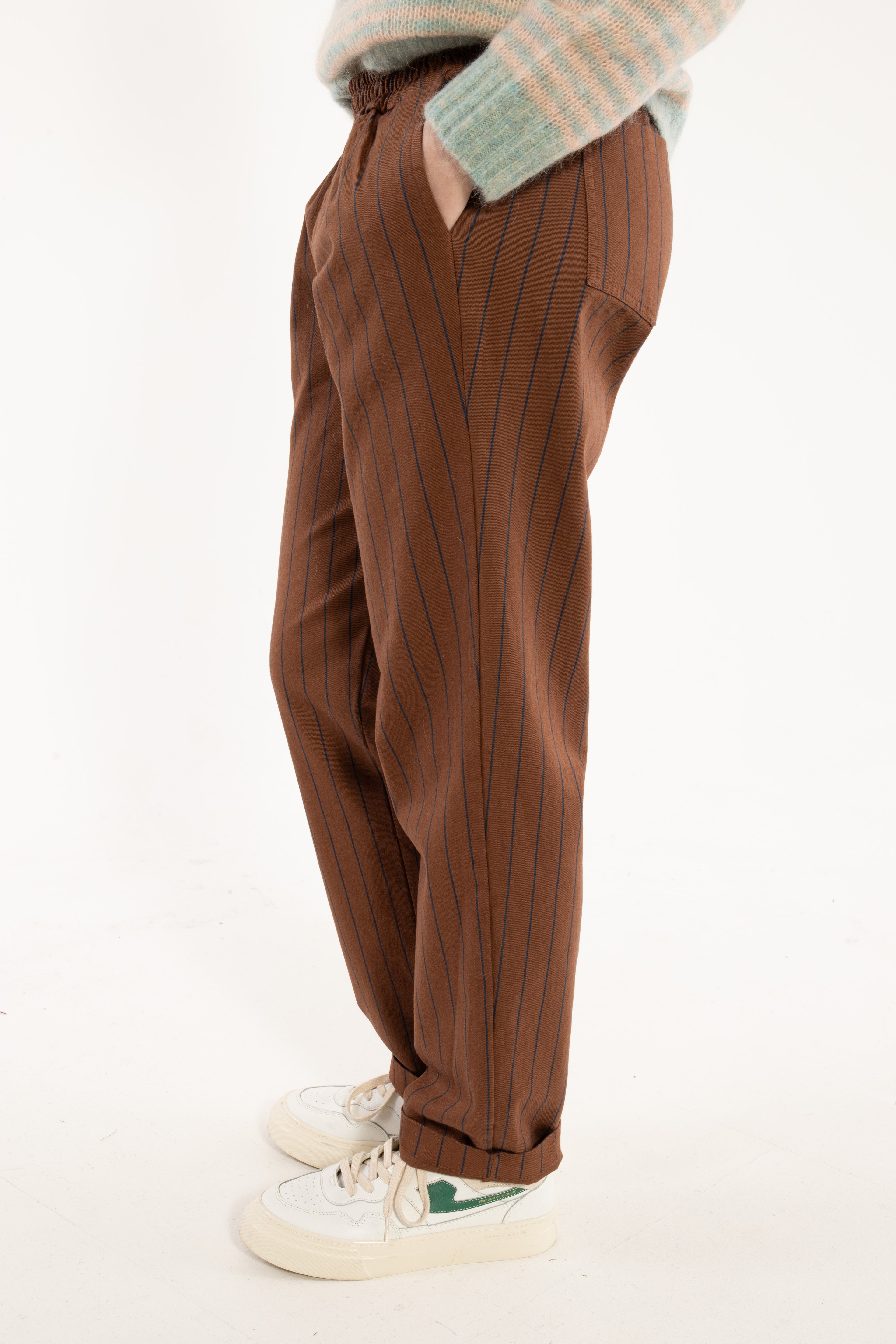 Daneholm Stretch Canvas Pants Brown/Dk Navy