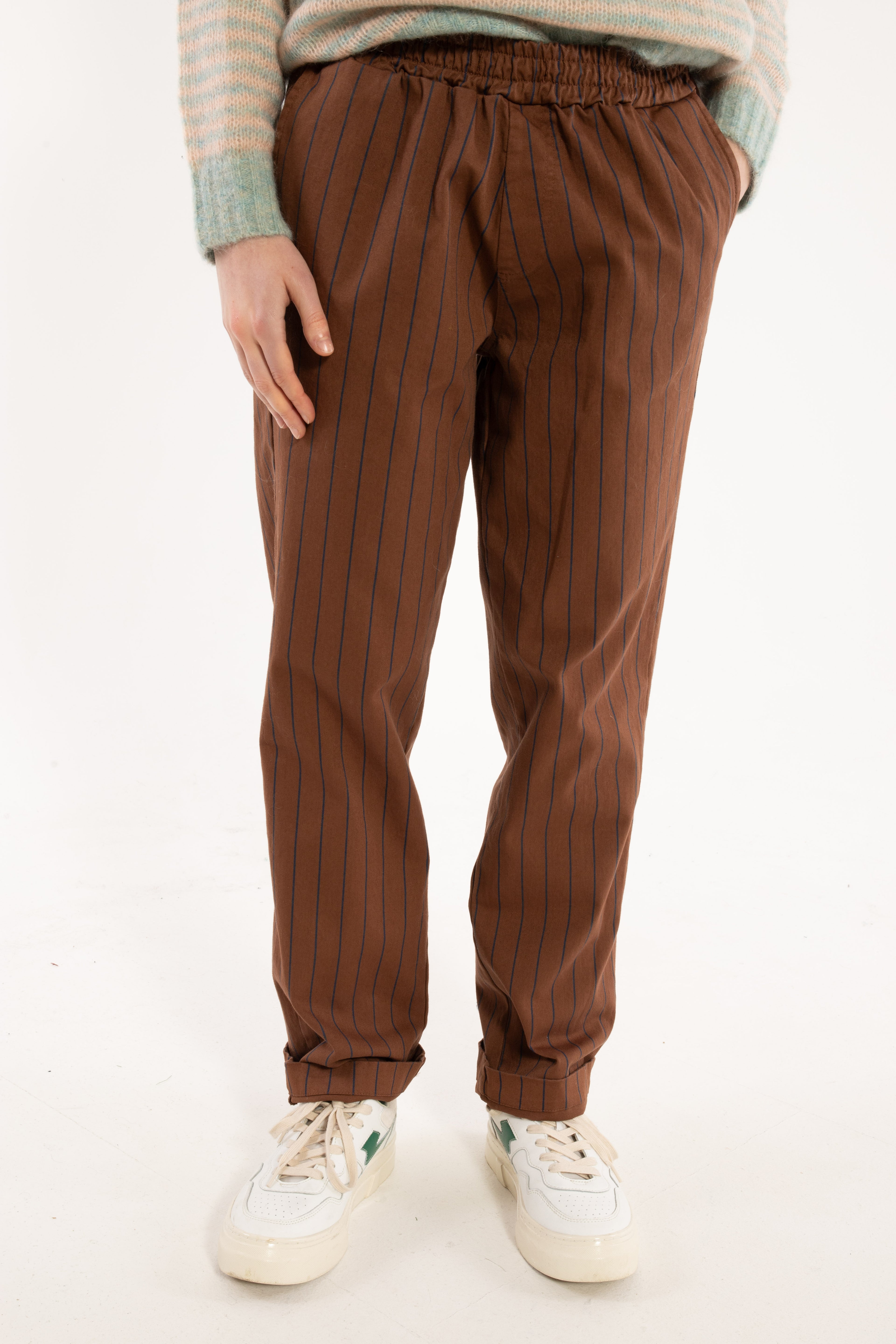 Daneholm Stretch Canvas Pants Brown/Dk Navy