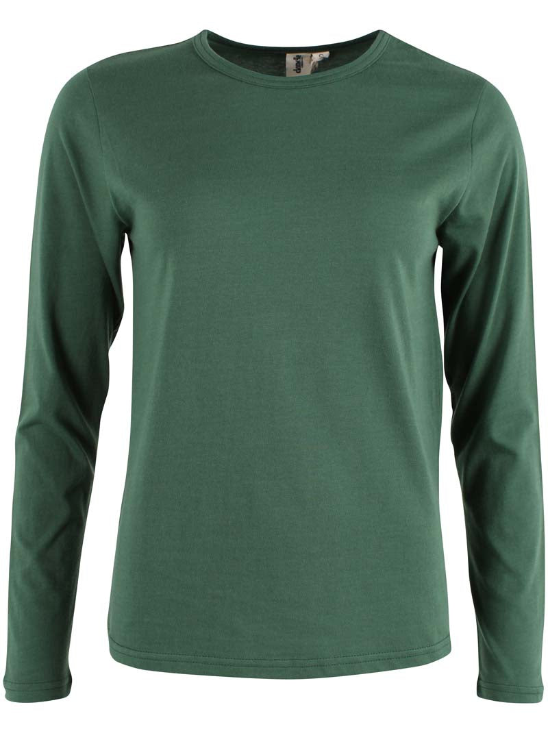 Lækker langærmet bluse i grøn til kvinder