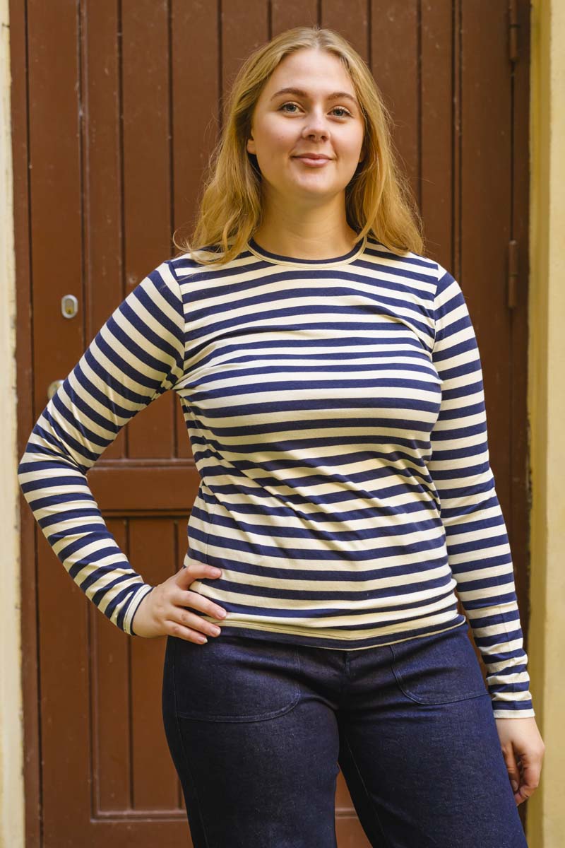 Stribet Bluse til dame