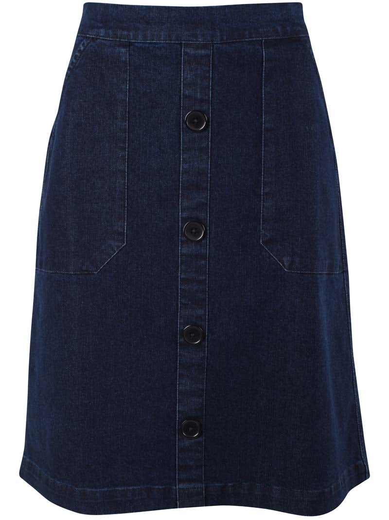 Fin nederdel i denim til kvinder