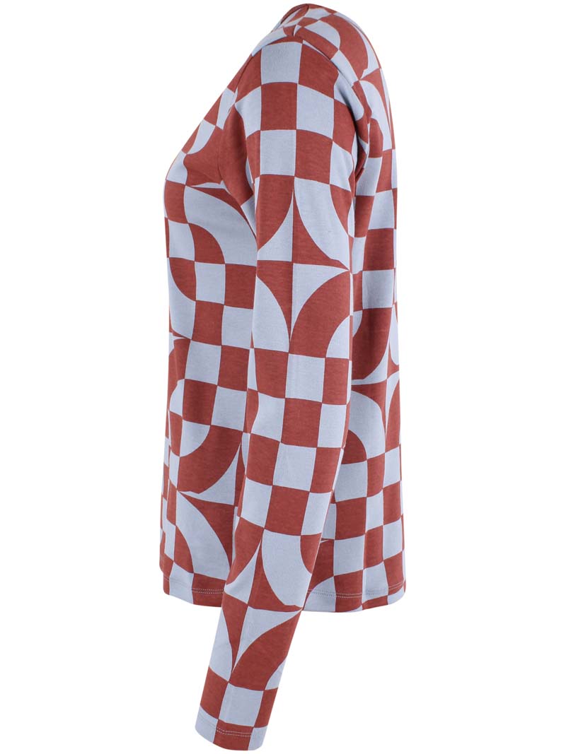 Danelotte Interlock Tee Lt Blue Grey CHECKITOUT