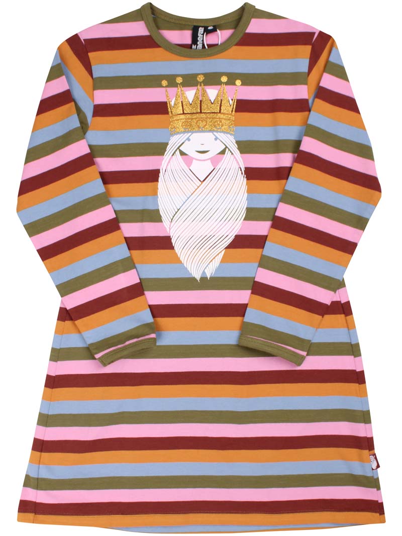 Kjole med prinsesse print til børn