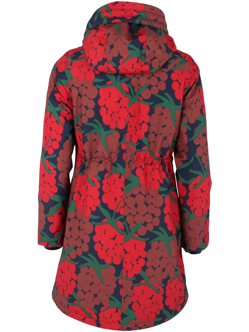 Danenora AOP Winter Parka Dk Red MAXIBERRY