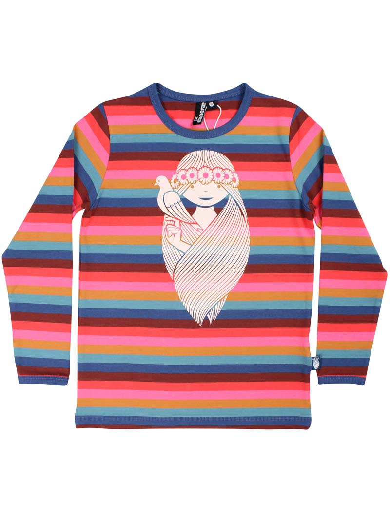Bluse til børn med striber