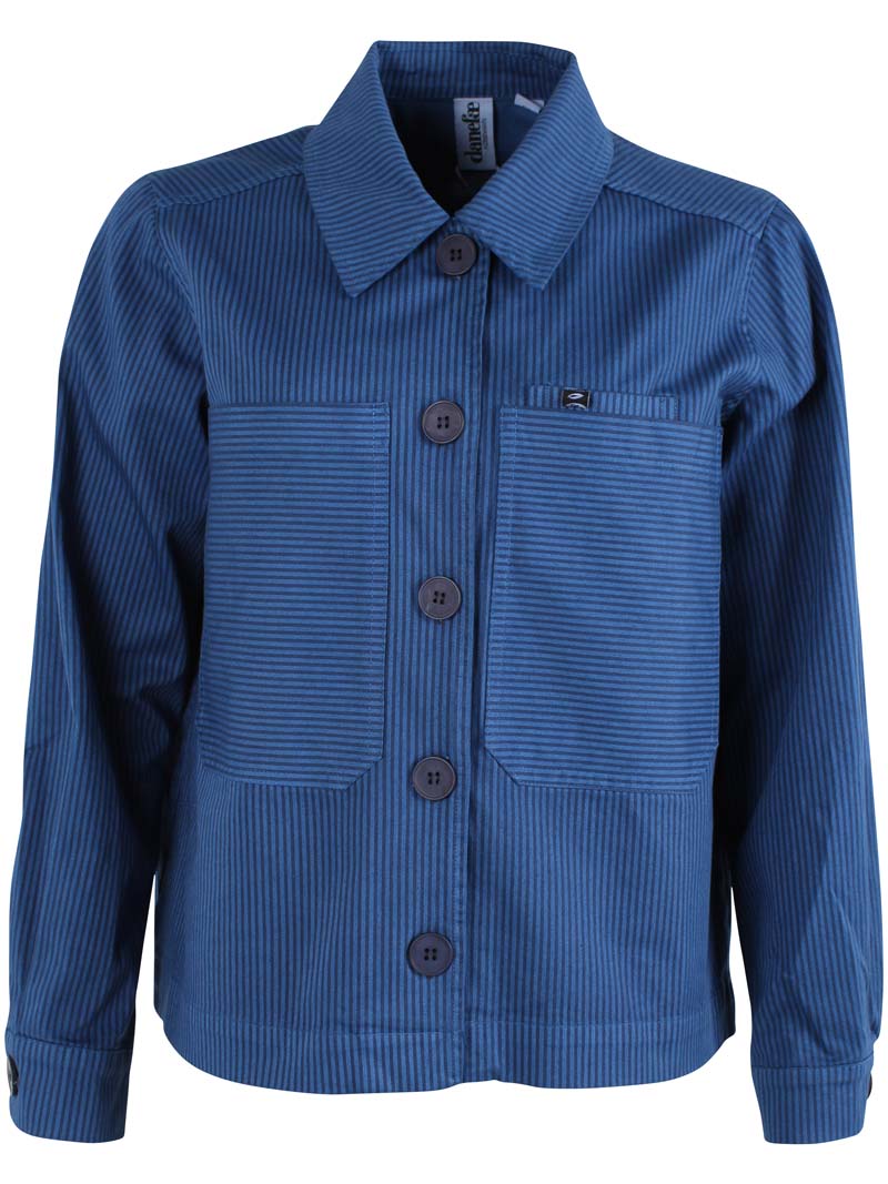 Daneprairie Stretch Canvas Jacket Warm Blue/Dk Navy