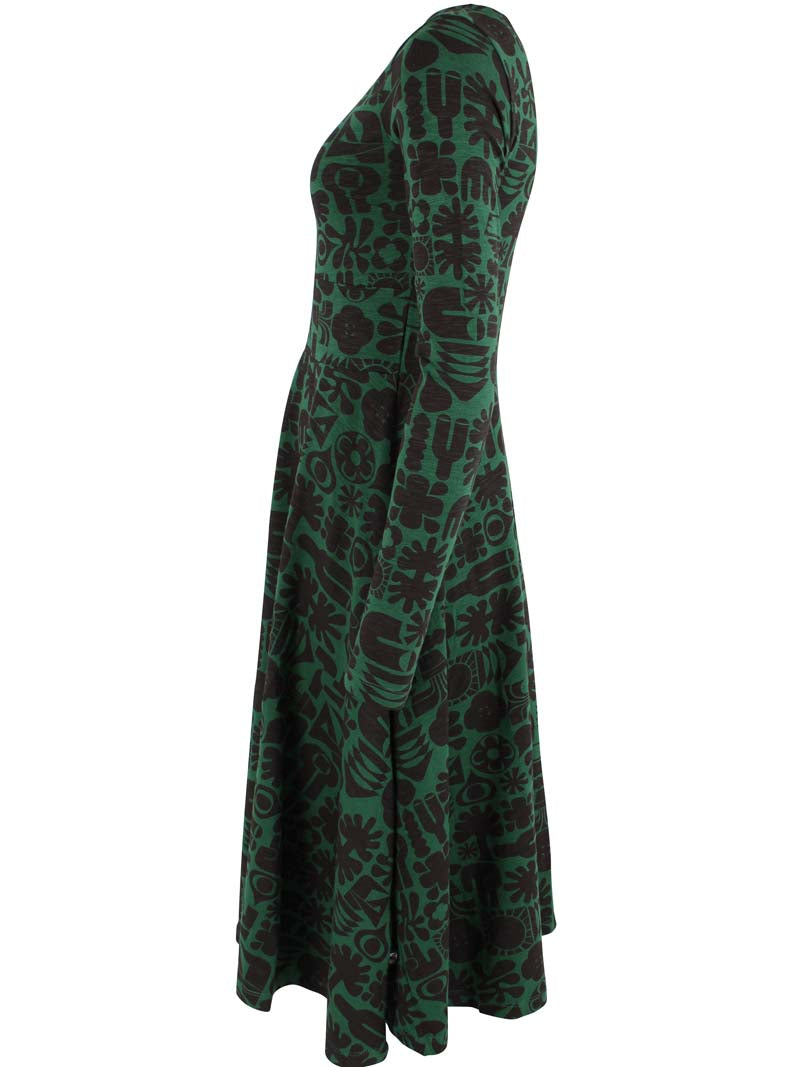 Danesigrid Slub Dress Dk Pine FUTUREPRIMITIVE