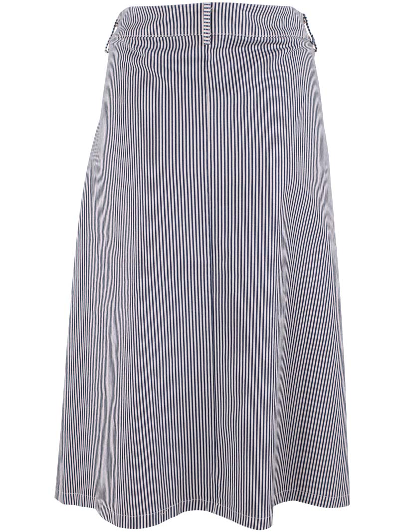 Danesweetie Stretch Canvas Skirt Dk Navy/Chalk