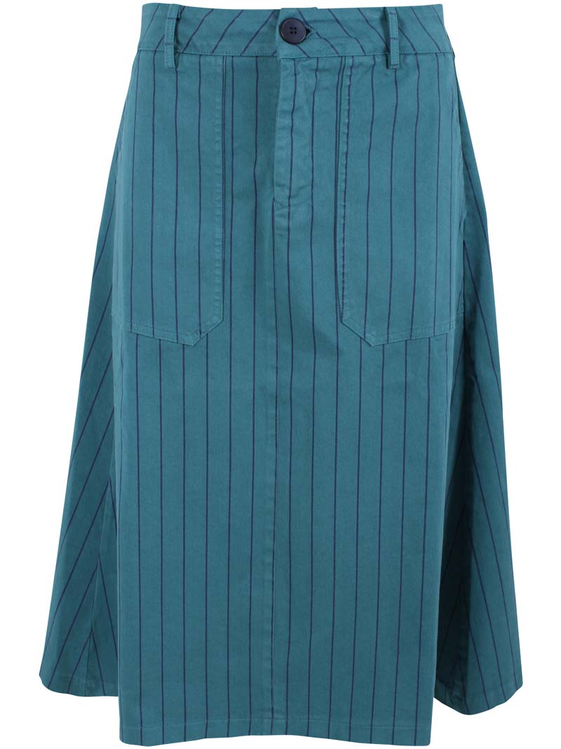 Danesweetie Stretch Canvas Skirt Dk Slate/Dk Navy