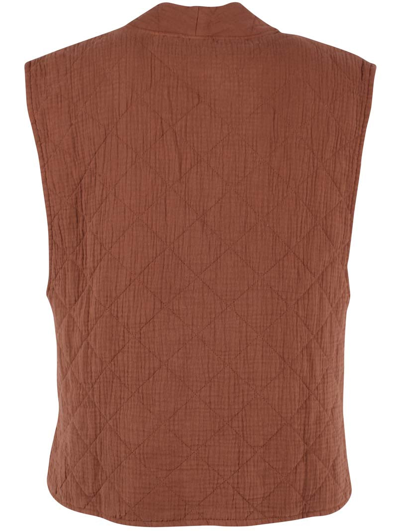 Danevibeke Quilt Vest Brown