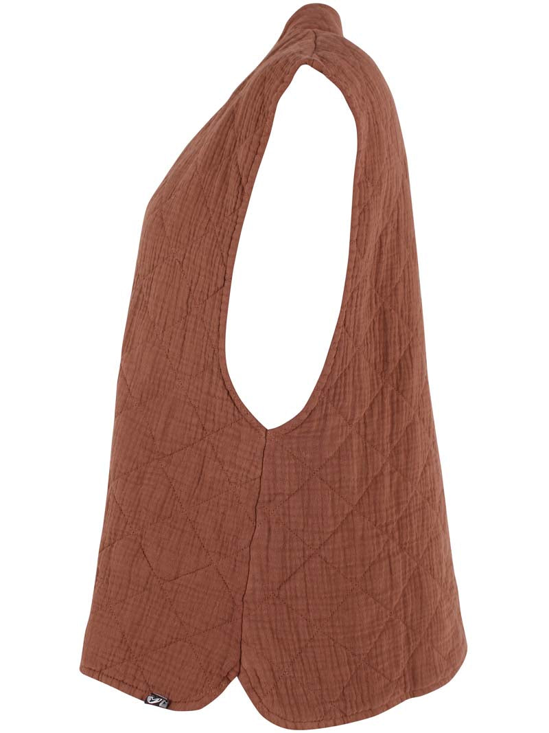 Danevibeke Quilt Vest Brown