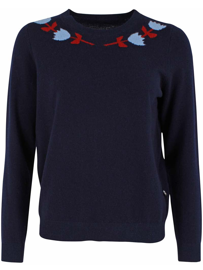 Danevibe Merino Wool Sweater Dk Navy