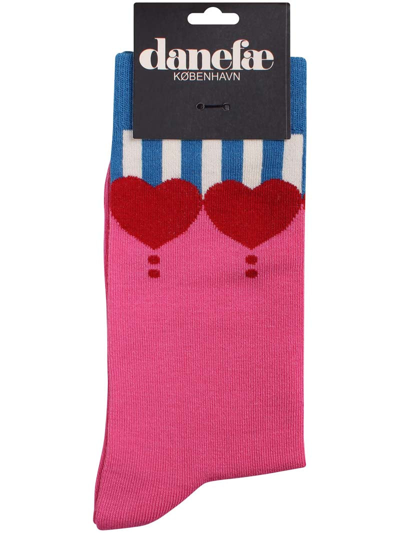 Danewalk With Me Socks Spicy Pink HEARTHROB