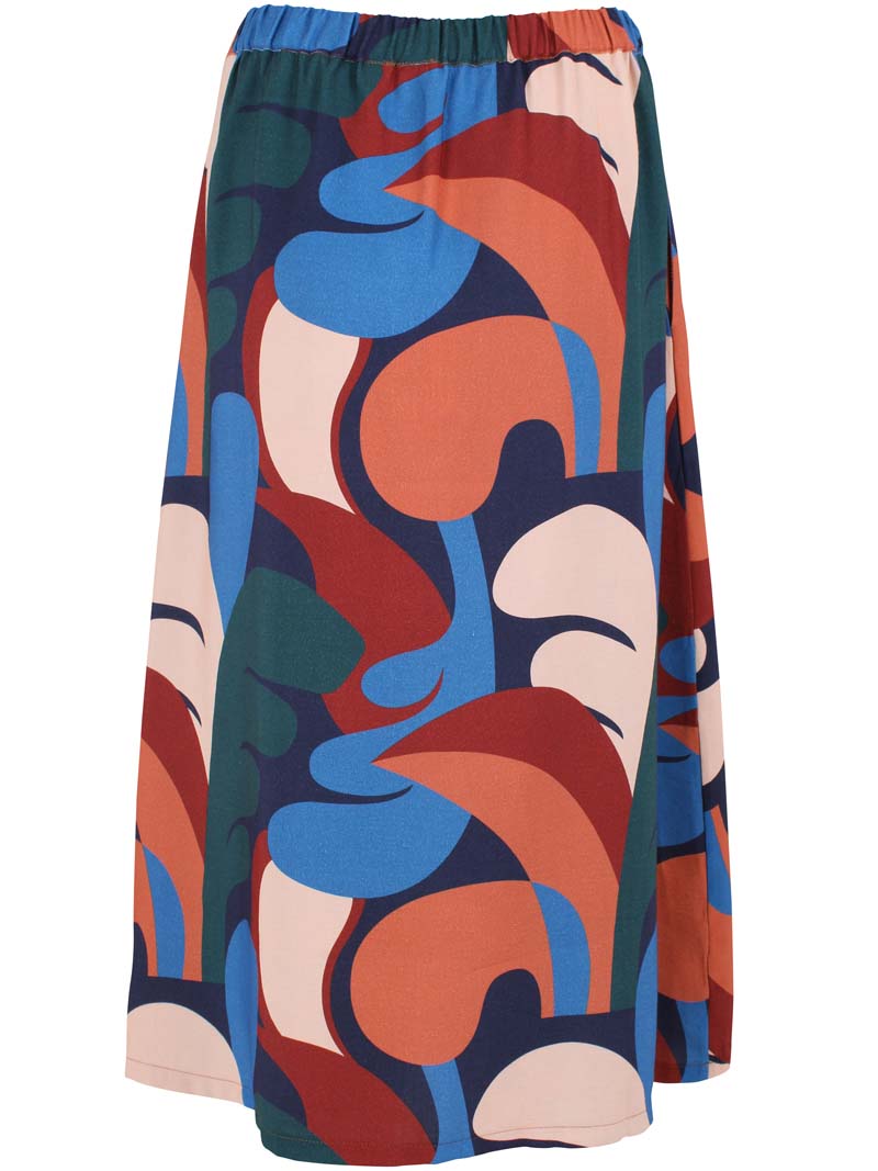 Daningrid Heavy Viscose Skirt Warm Blue TROPS