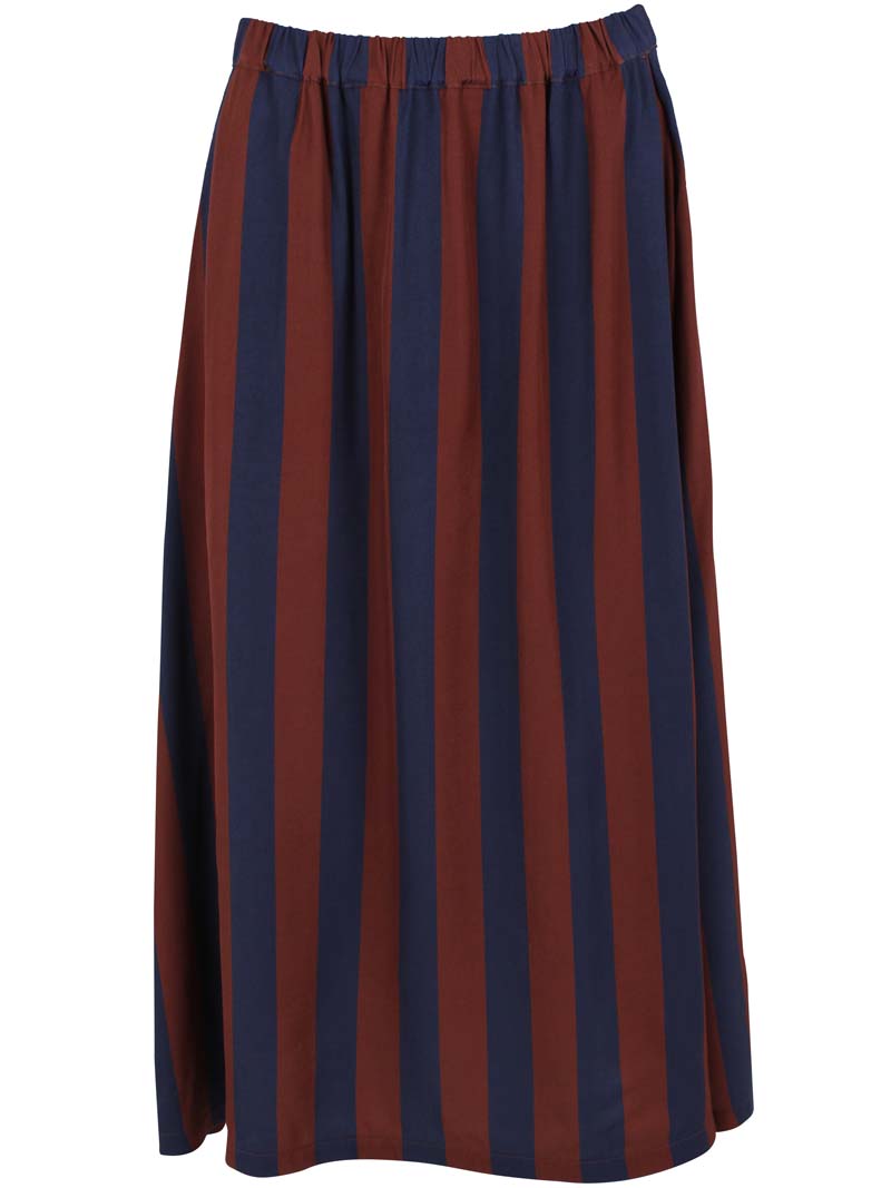 Daningrid Satin-Twill-Rock Dk Navy/Dk Merlot