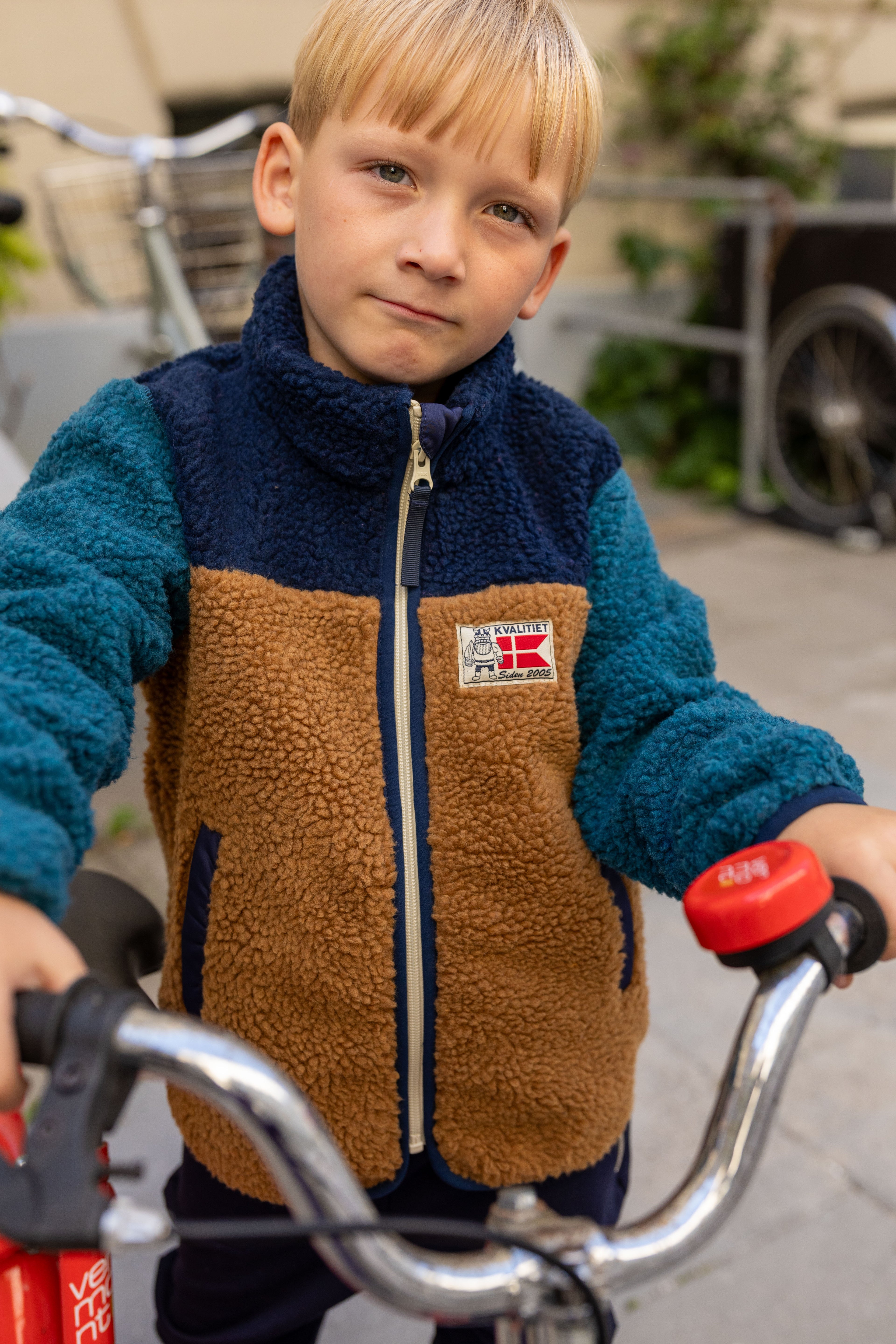 Danodder Fleece Jacket Caramel/Dk Navy/Dk Slate