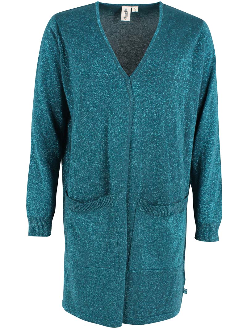 Danoffice Glitter Cardigan Dk Slate